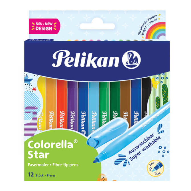 Mazaki flamastry Colorella Star C302 12szt PELIKAN