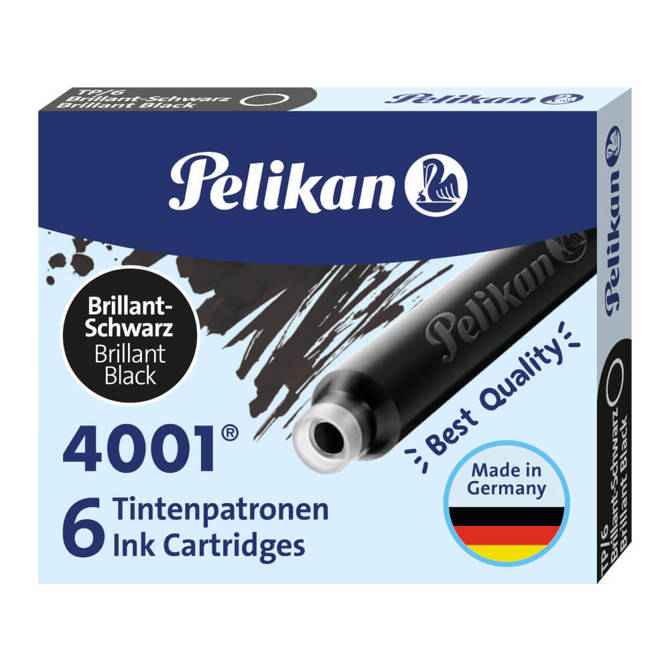 Naboje pióra wiecznego krótkie 4001 PELIKAN 60szt