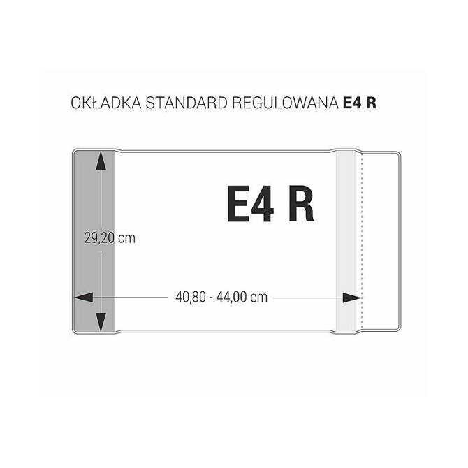 Okładka E4R regulowana 29,2 x 40,8-44cm Elementarz Lokomotywa krystaliczna