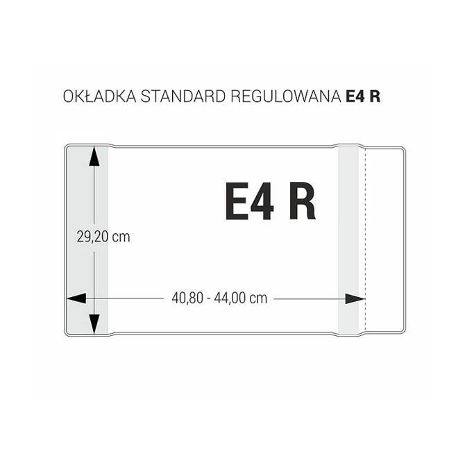 Okładka E4R regulowana 29,2 x 40,8-44cm Elementarz Lokomotywa krystaliczna