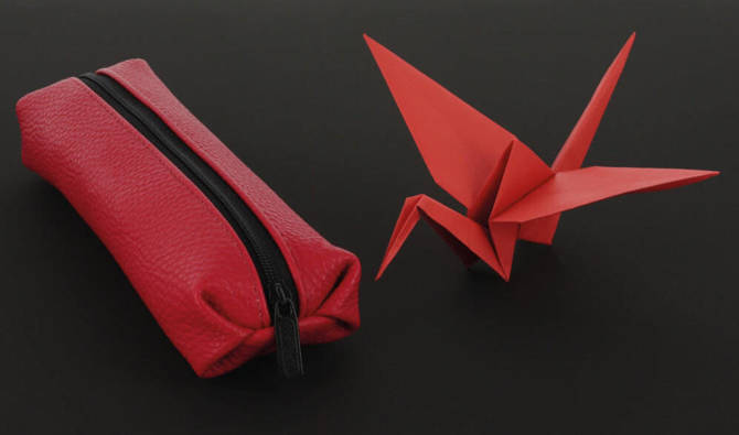 Piórnik ekoskóry kosmetyczka etui Origami HERLITZ