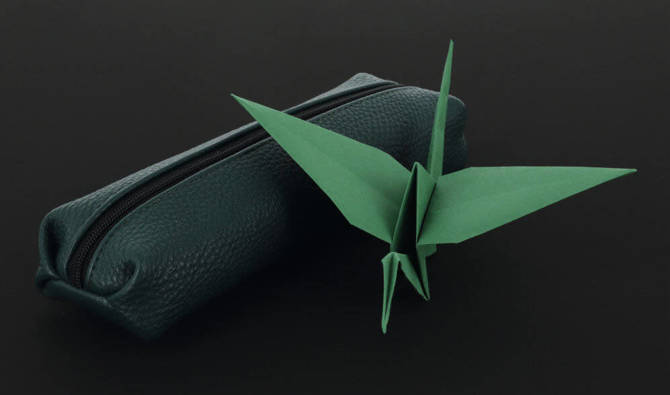 Piórnik ekoskóry kosmetyczka etui Origami HERLITZ