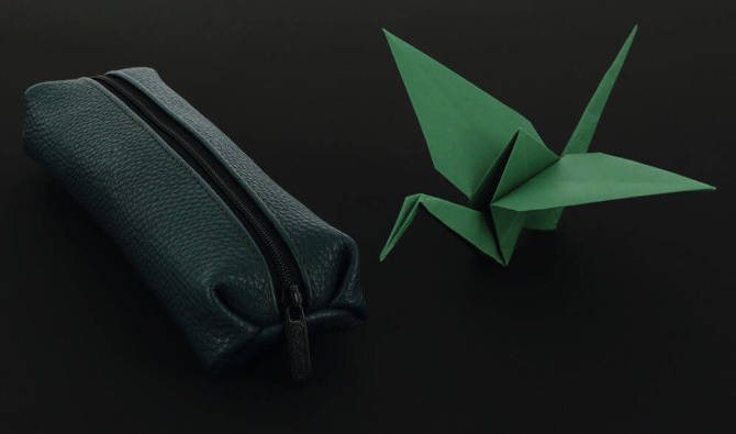 Piórnik ekoskóry kosmetyczka etui Origami HERLITZ