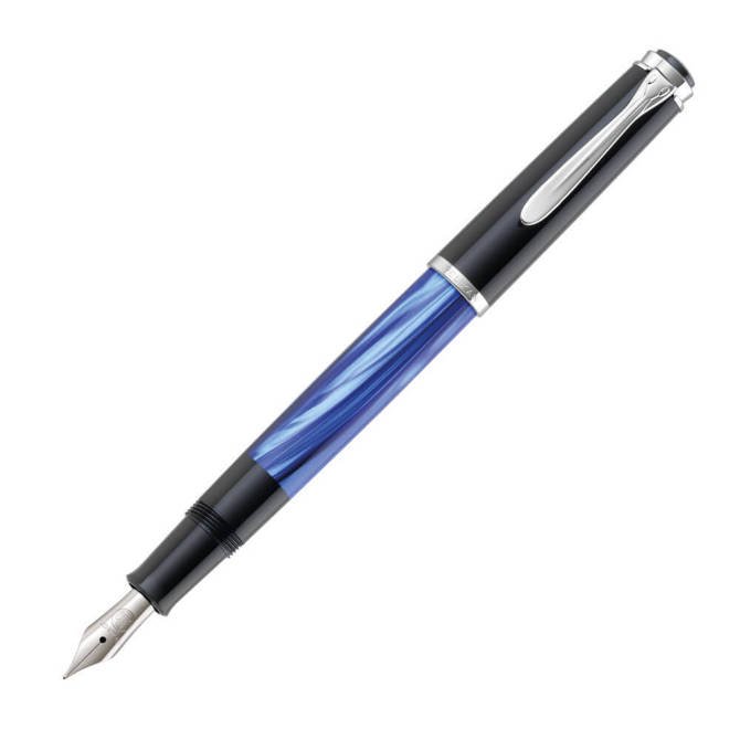 Pióro wieczne Classic M205 F Blue Marbled na prezent premium PELIKAN