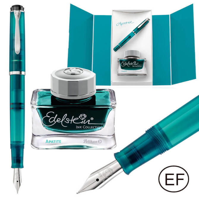 Pióro wieczne M205 EF + atrament Apatite PELIKAN