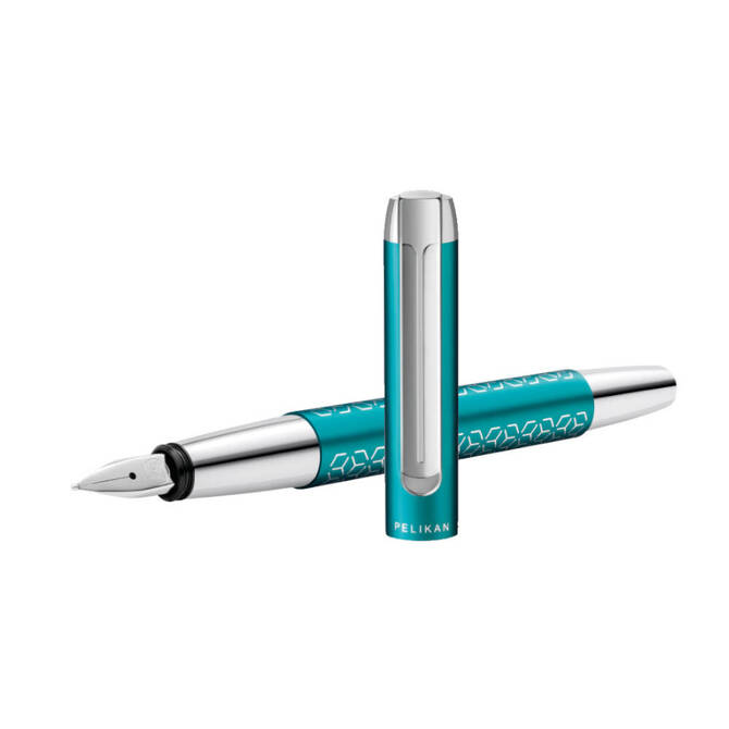 Pióro wieczne PURA P40 B Turquoise aluminiowe na prezent PELIKAN