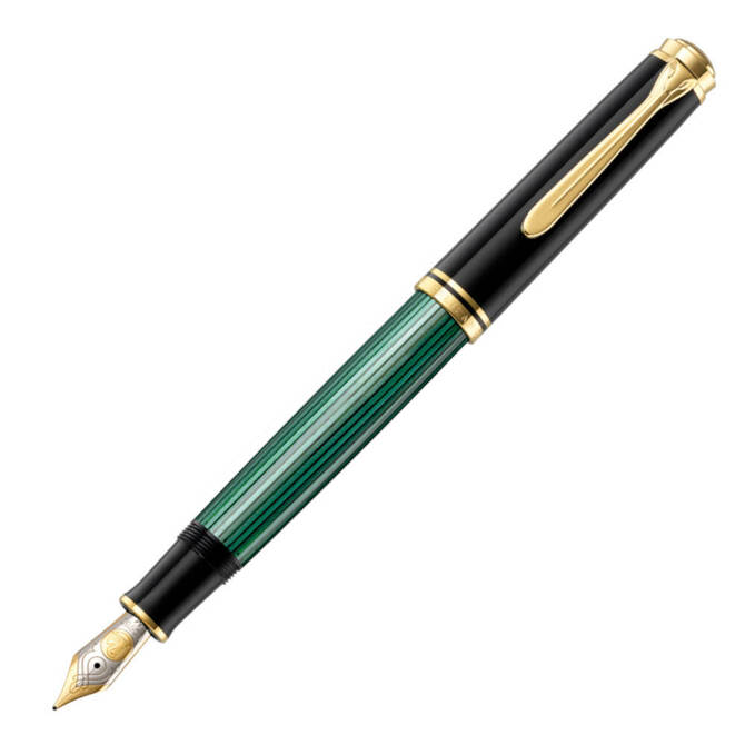 Pióro wieczne Souverän M1000 M Black-Green na prezent premium PELIKAN