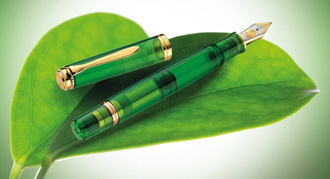 Pióro wieczne Souverän M800 F Demo Green PELIKAN