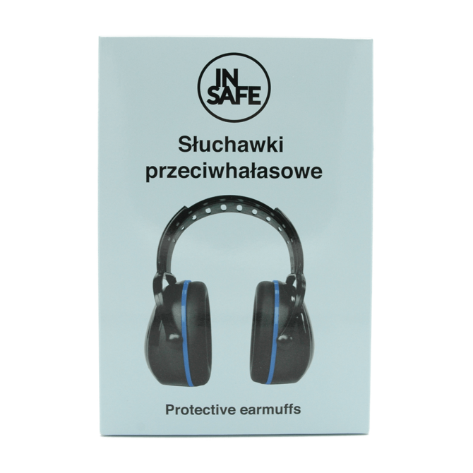 Słuchawki ochronne przeciwhałasowe wygłuszające dorosłych SNR=31dB InSafe