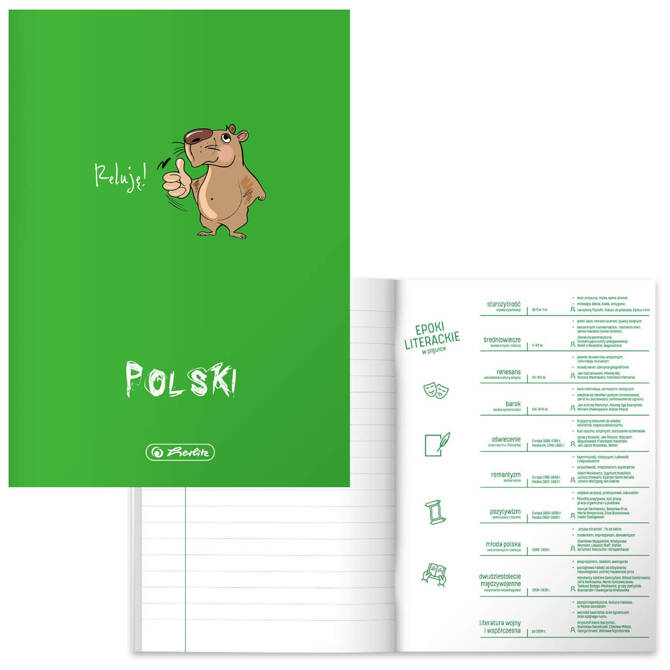 Zestaw zeszyt przedmiotowy, 7szt A5 6 z okładką PP, 1 soft touch