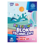 Blok techniczny A3 pastelowy 10karte 170g/m2 ASTRA