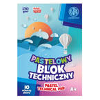 Blok techniczny A4 pastel 10ka 170g/m2 ASTRA 10szt