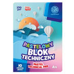 Blok techniczny A4 pastel 10ka 170g/m2 ASTRA 10szt