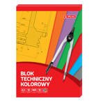 Blok techniczny kolorowy A3 10k 160g HERLITZ 5szt