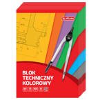 Blok techniczny kolorowy A4 10k 160g HERLITZ 10szt