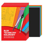 Blok techniczny kolorowy A4 10k 160g HERLITZ 10szt