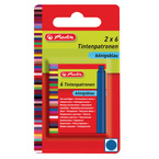 Naboje atramentowe krótkie, 2 x 6szt, Herlitz