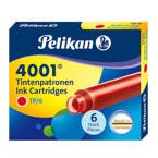 Naboje pióra wiecznego 4001 krótkie TP/6 PELIKAN