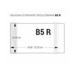 Okładka B5R regulowana 25,3cm x 35,6-37,2cm przezroczysta krystaliczna