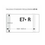 Okładka E7R+ regulowana 24,2cm x 40,8-44cm przezroczysta krystaliczna