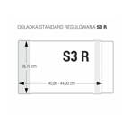 Okładka S3R regulowana 28,7x 40,8-44cm kryst 25szt