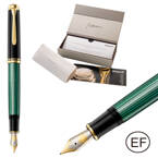 Pióro wieczne Souverän M1000 EF Black-Green na prezent premium PELIKAN