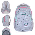 Plecak szkolny Kitty The Cute pluszowy kotek AB330 3 komorowy 20l ASTRABAG