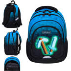 Plecak szkolny Minecraft Blue Pixel AB330 3 komorowy 20l ASTRABAG