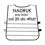 Usługa nadruku 1szt przy zakup 20-49szt kamizelek