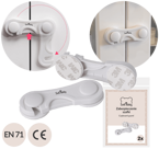 Zabezpieczenie blokada szafek szafy mebli zatrzask przed kotem psem klej 3M